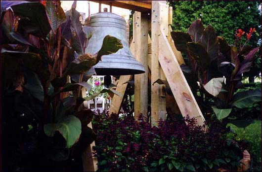 1891 Cast Bronze Bell in Shiloh Gardens, Mary's City Of David