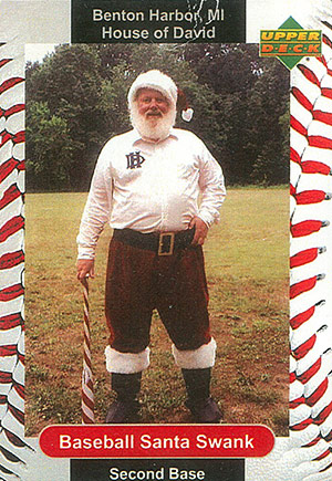 SANTA 'BILL' CLAUS: Bill Swank, historian for the San Diego Padres