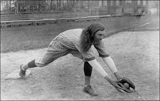 John R. Tucker, first baseman, set an unofficial record for put-outs at firstbase in one game; 23. One of the greatest Israelite athletes, and a great showman on the diamond, a show all by himself.