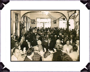 Vegetarian Luncheon setting at the Gate of Prayer Synagogue