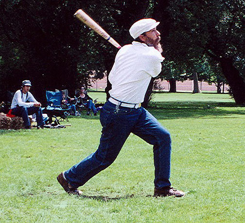 Chet 'The Jet' Johnson strikes one nicely at the Silas K. Pierce Cup, 2004.